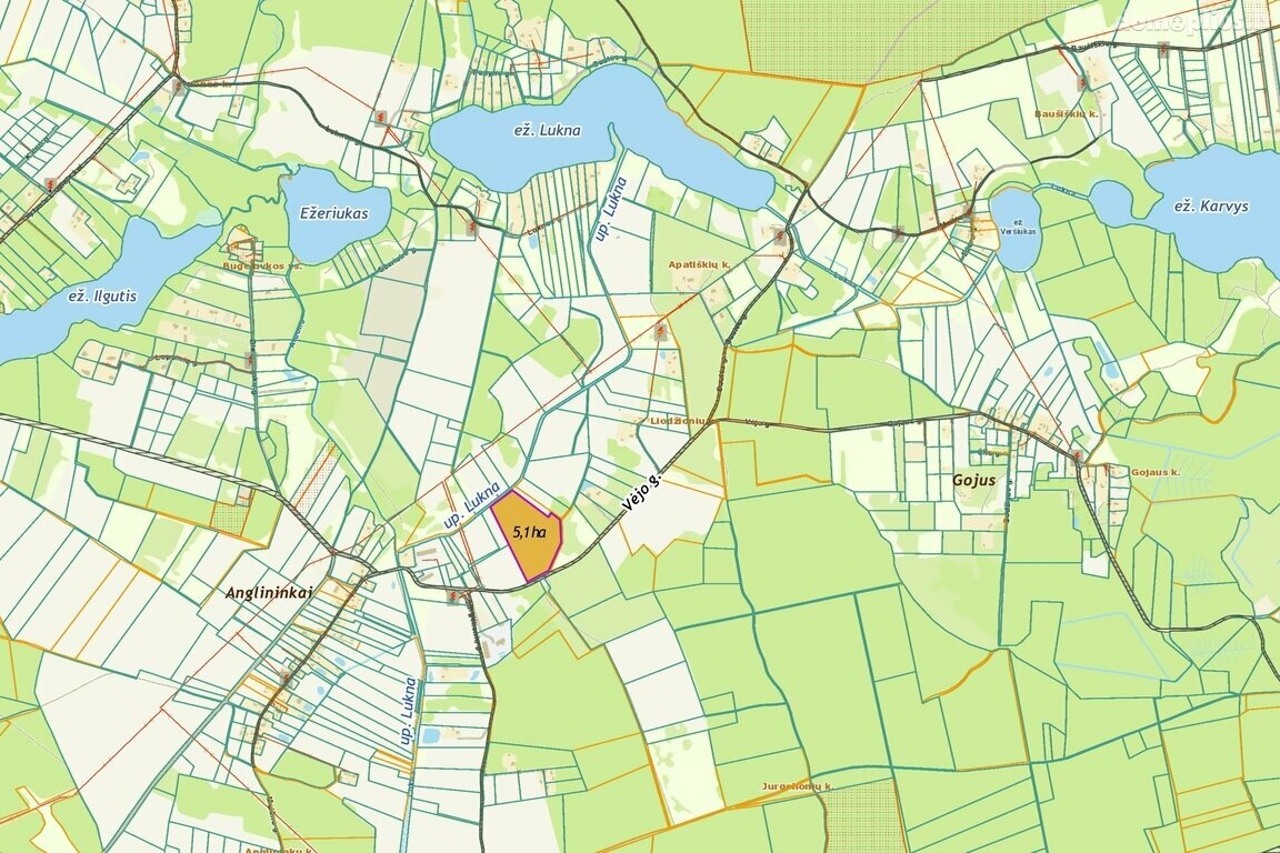 Parduodamas sklypas Trakų rajono sav., Anglininkuose