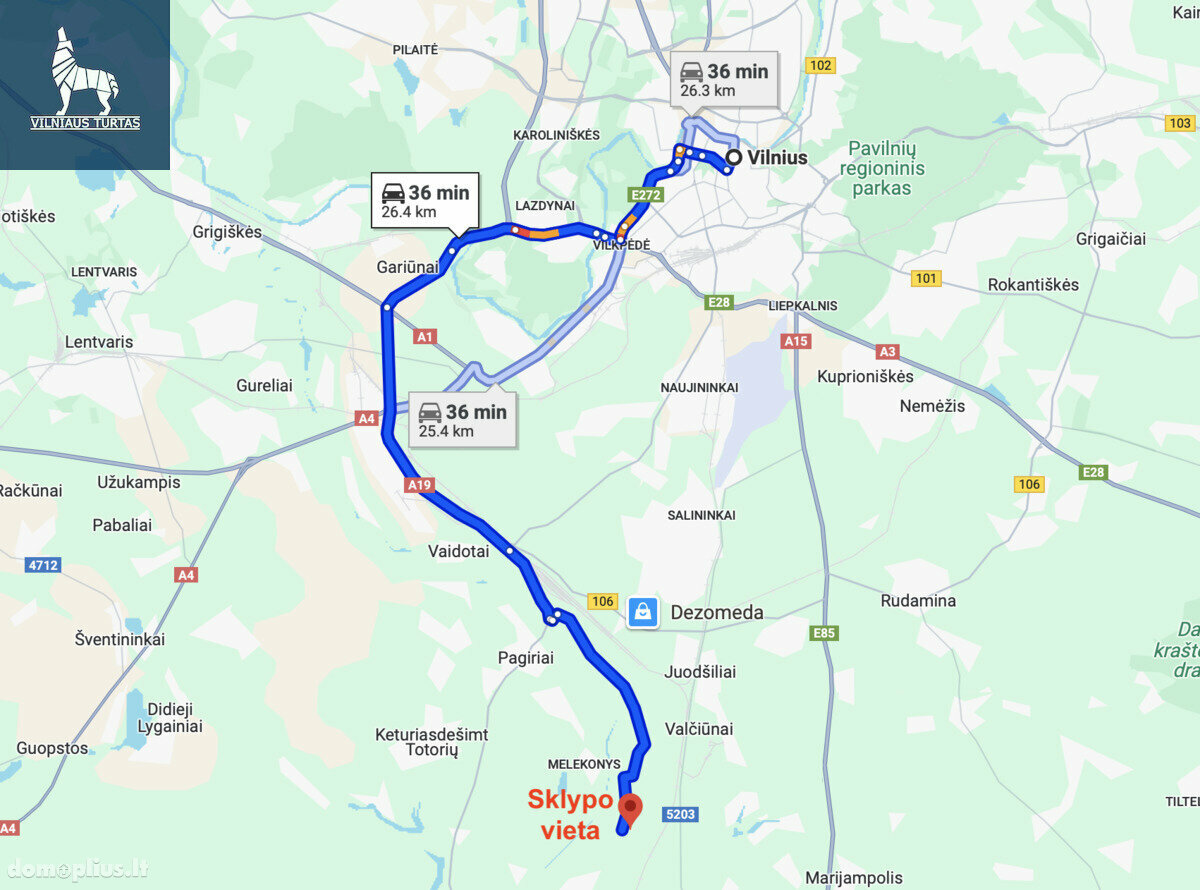 Участок Vilniaus rajono sav., Merešlėnuose