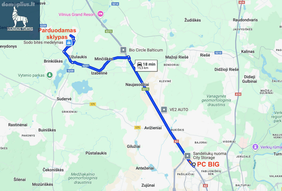 Участок Vilniaus rajono sav., Brinkiškėse