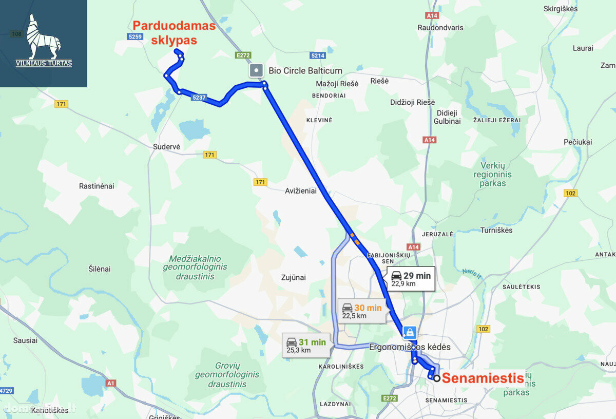 Участок Vilniaus rajono sav., Brinkiškėse