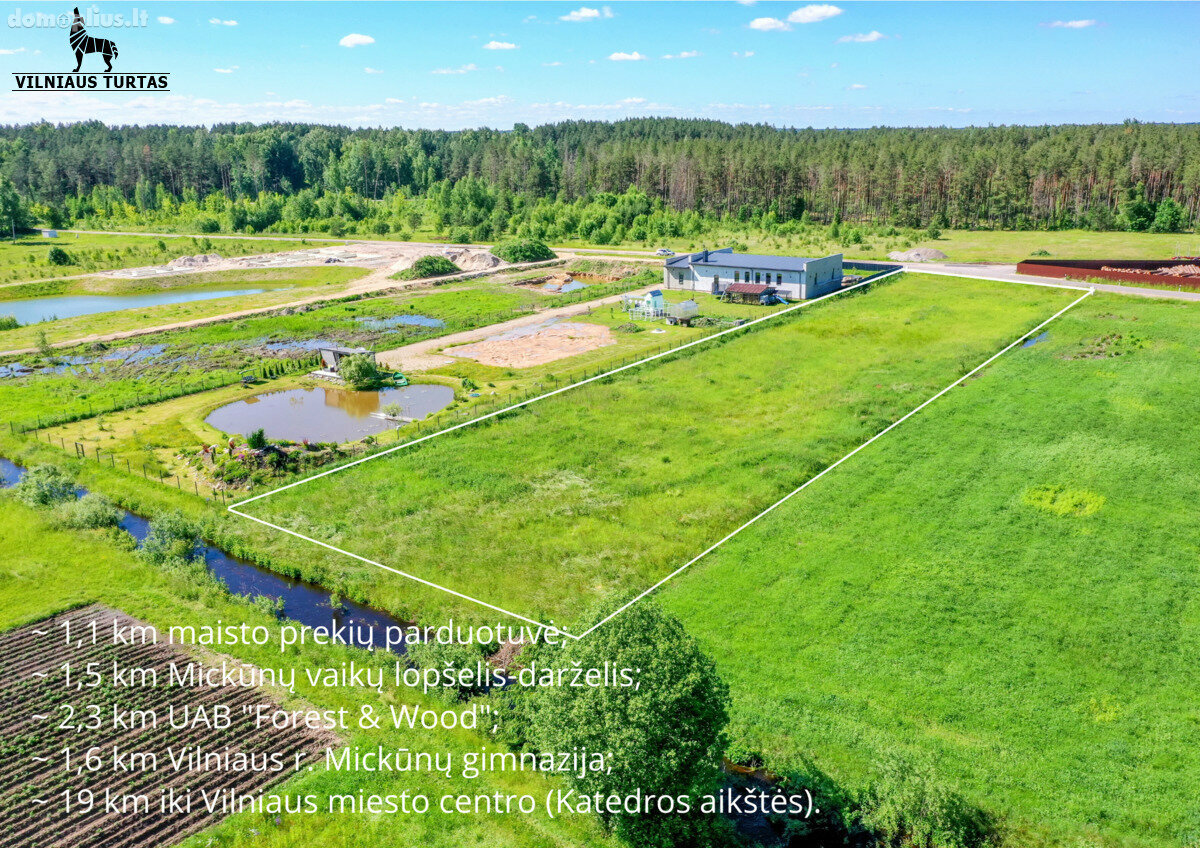 Участок Vilniaus rajono sav., Mickūnuose, Dėdoniškių g.