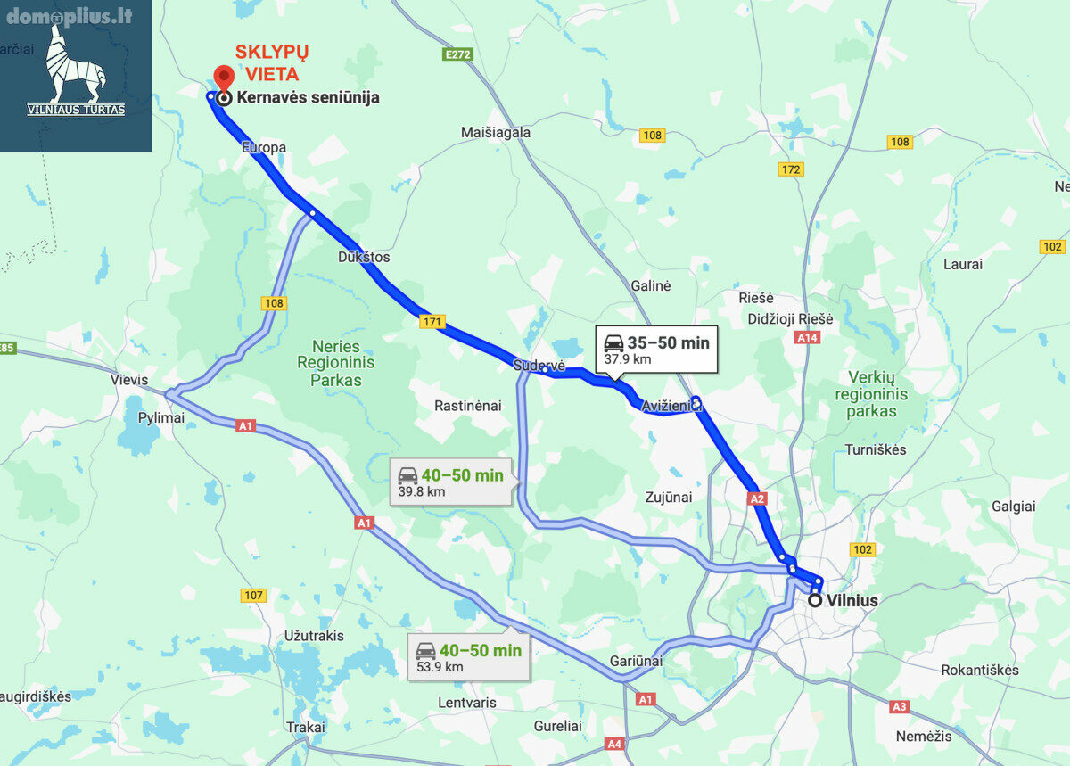 Участок Širvintų rajono sav., Kernavėje, Vilniaus g.