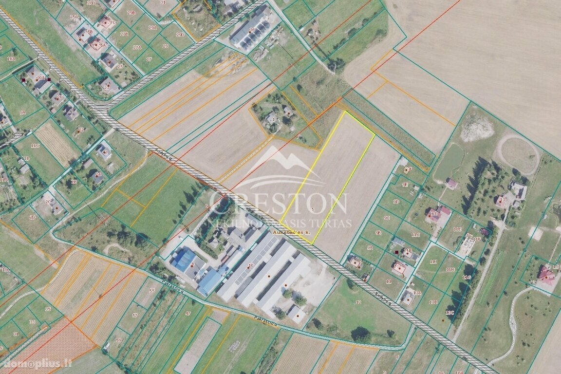 Участок Šiaulių rajono sav., Aukštelkėje, Sodybų g.