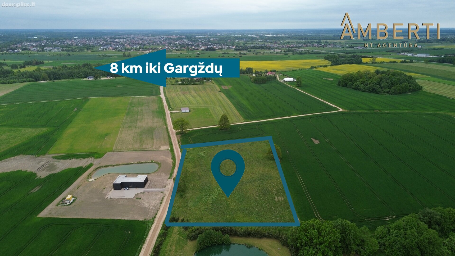Участок Klaipėdos rajono sav., Kvietiniuose, Gargždupio g.