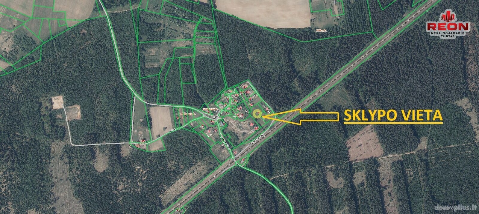 Участок Trakų rajono sav., Miškiniuose, Pamiškės g.