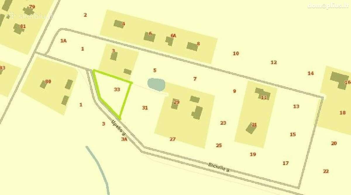 Parduodamas sklypas Kauno rajono sav., Užupiuose, Bičiulių g.