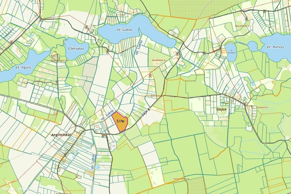 Parduodamas sklypas Trakų rajono sav., Anglininkuose