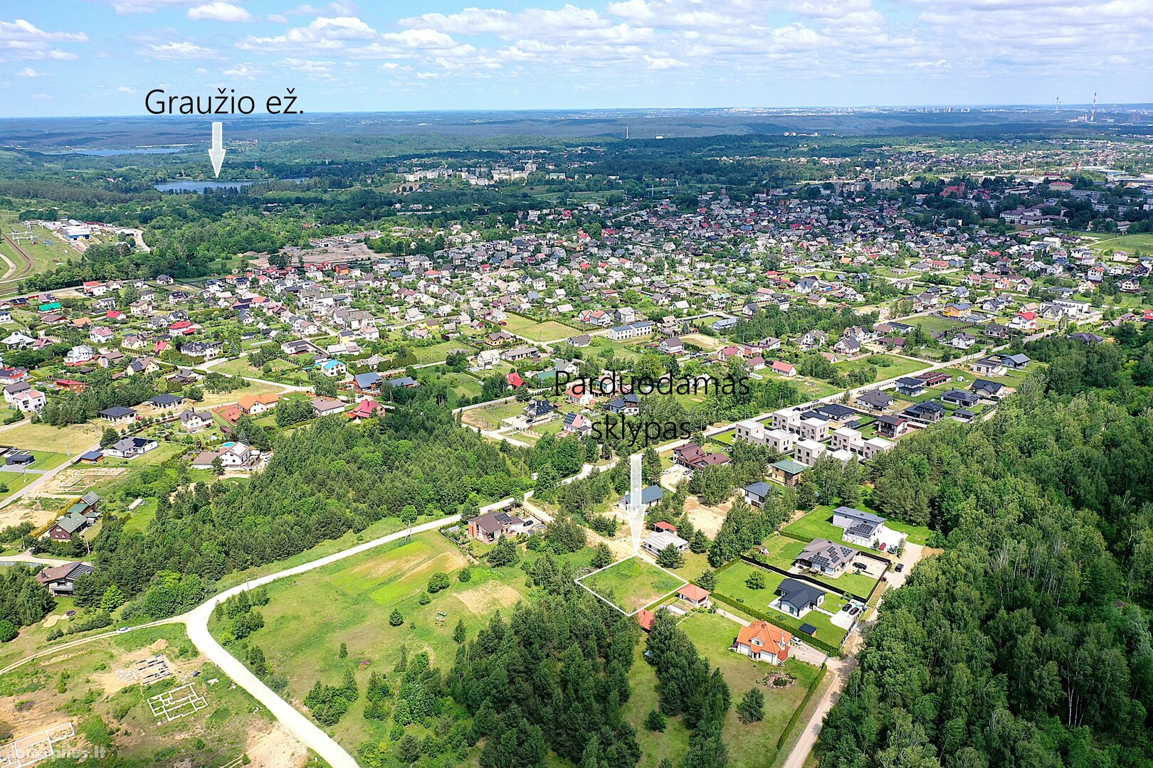 Parduodamas sklypas Trakų rajono sav., Lentvaryje, Medeinės g.