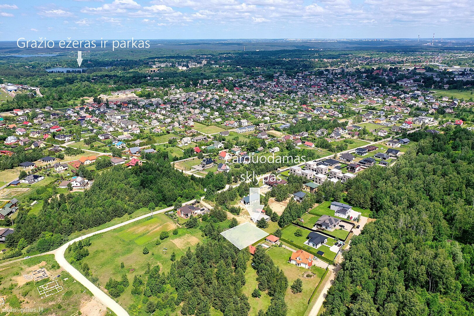 Parduodamas sklypas Trakų rajono sav., Lentvaryje, Medeinės g.