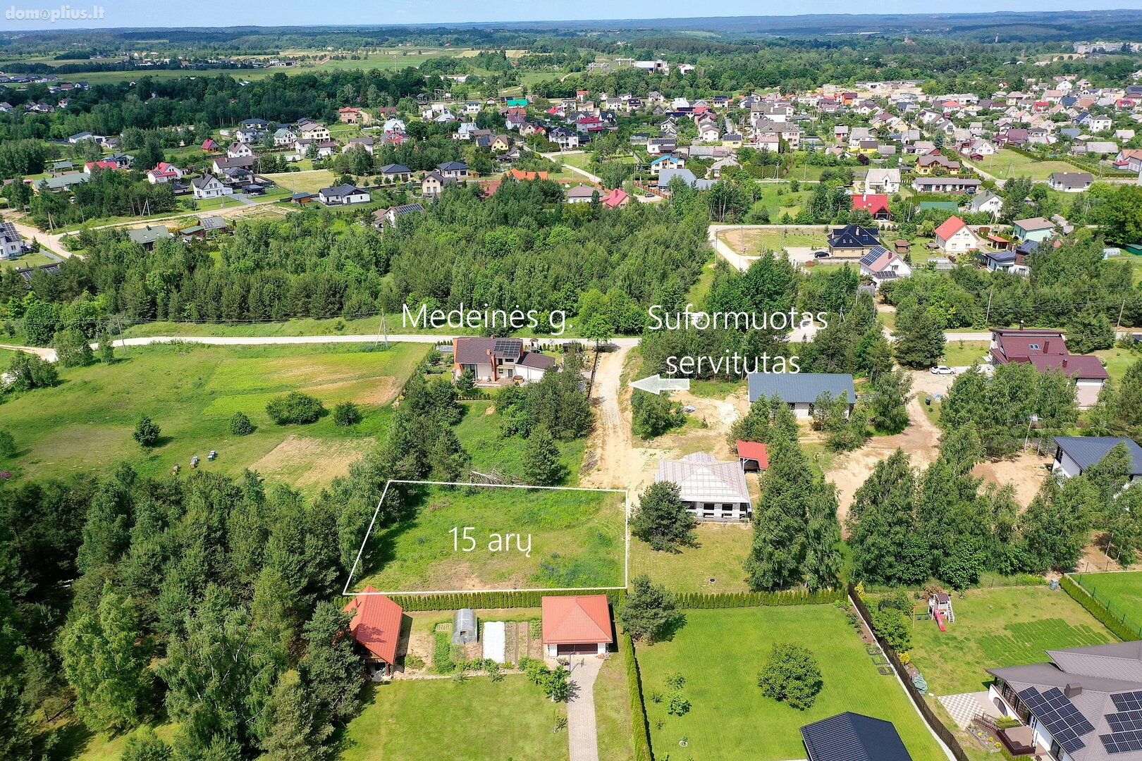 Parduodamas sklypas Trakų rajono sav., Lentvaryje, Medeinės g.
