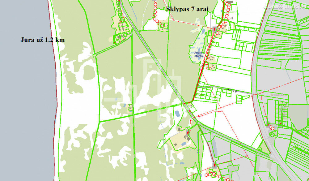 Parduodamas sklypas Palangoje, Anaičių g.