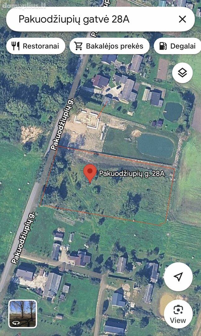 Land for sale Panevėžio rajono sav., Pakuodžiupiuose, Pakuodžiupių g.