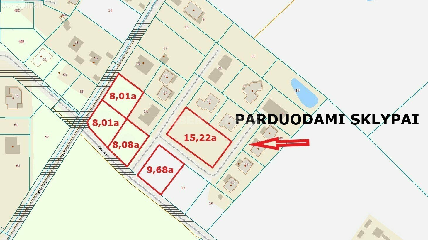 Parduodamas sklypas Šiaulių rajono sav., Verduliukuose