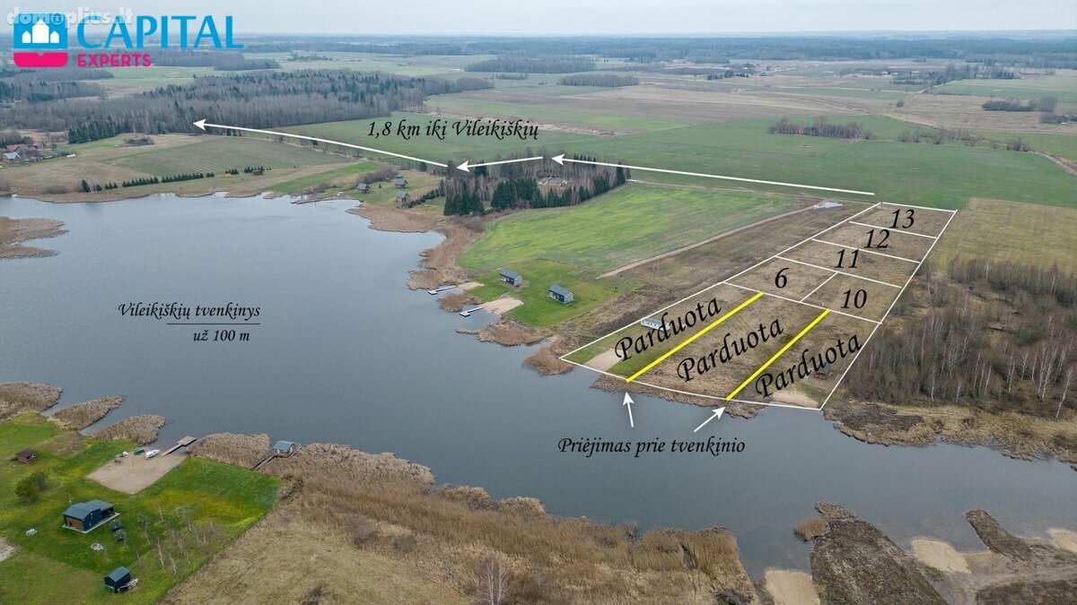 Parduodamas sklypas Širvintų rajono sav., Plotuose