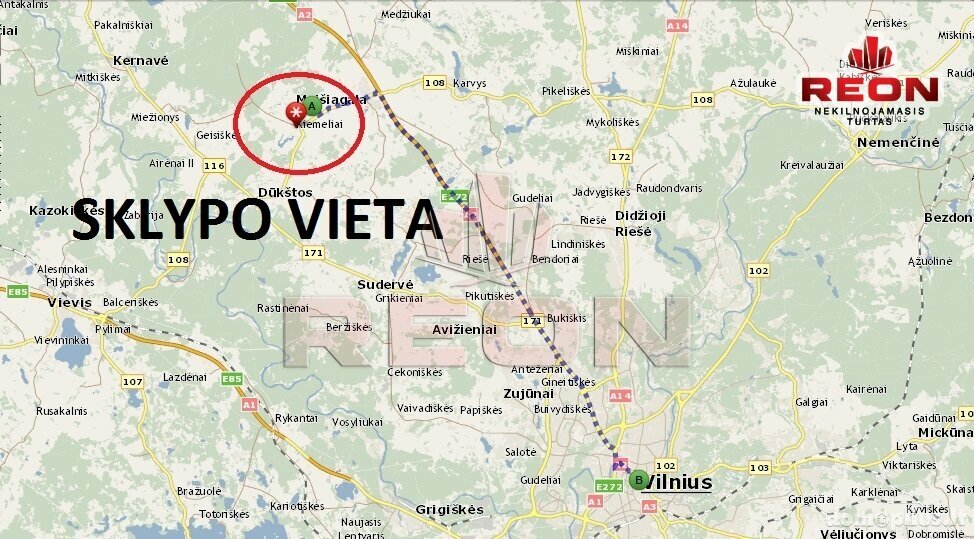 Parduodamas sklypas Vilniaus rajono sav., Maišiagaloje, Kiemelių g.
