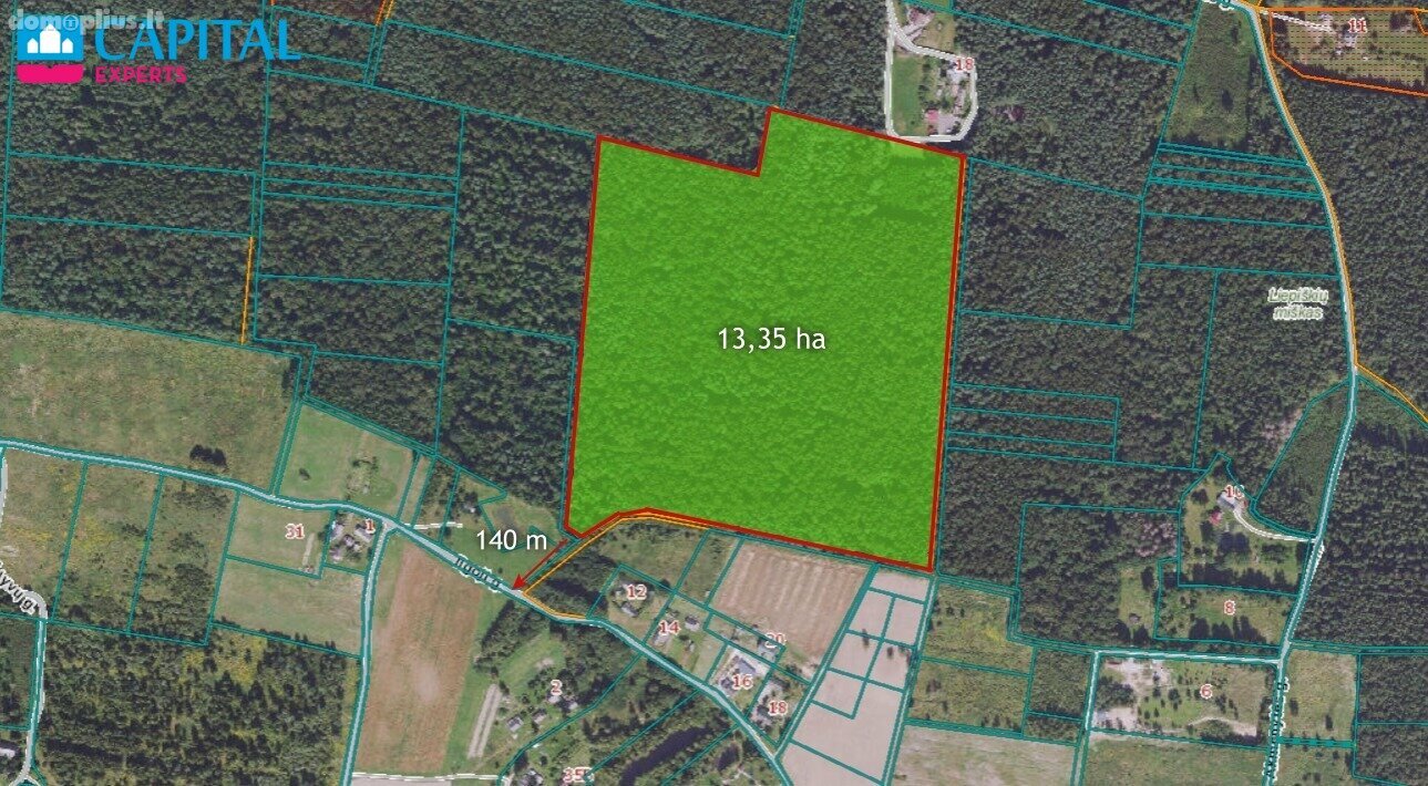 Land for sale Vilniaus rajono sav., Liepiškėse