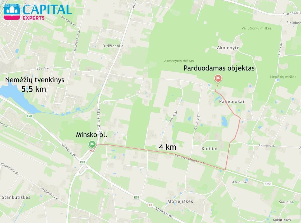 Land for sale Vilniaus rajono sav., Liepiškėse