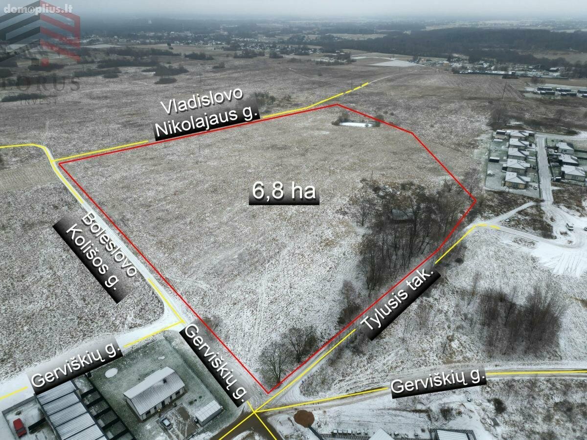 Parduodamas sklypas Vilniuje, Naujoji Vilnia, Gerviškių g.