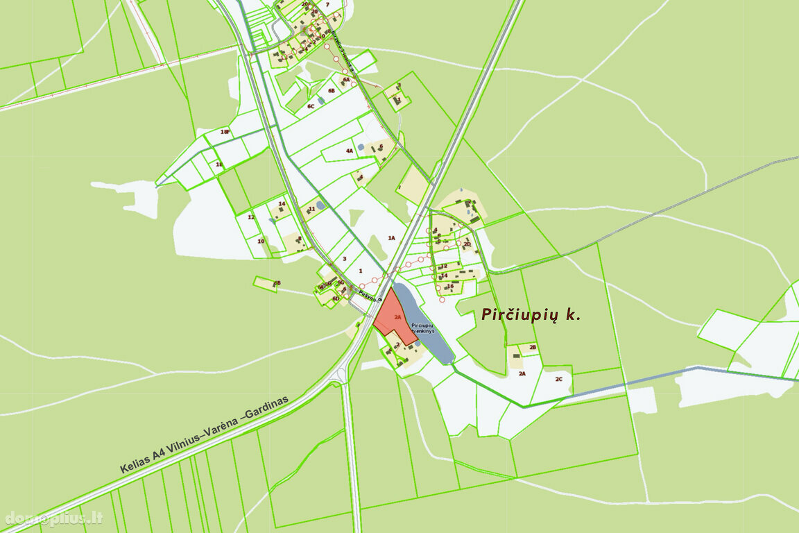 Parduodamas sklypas Varėnos rajono sav., Pirčiupiuose