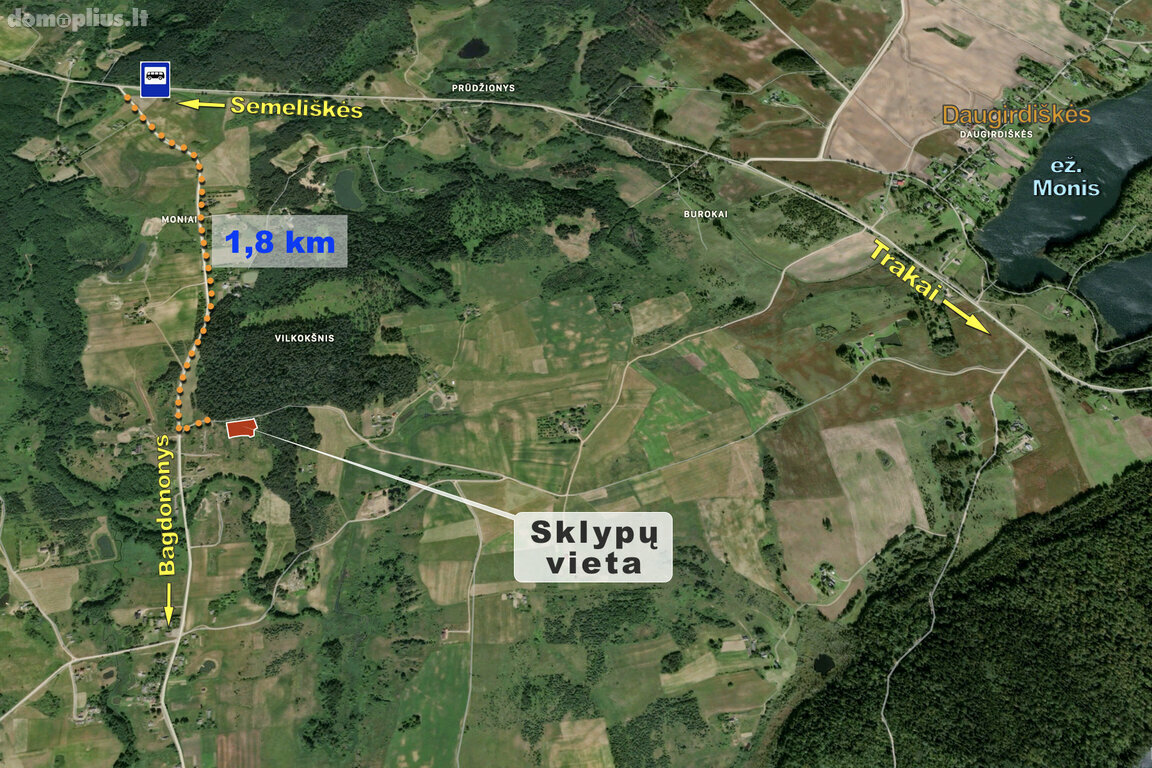 Land for sale Trakų rajono sav., Vilkokšnyje