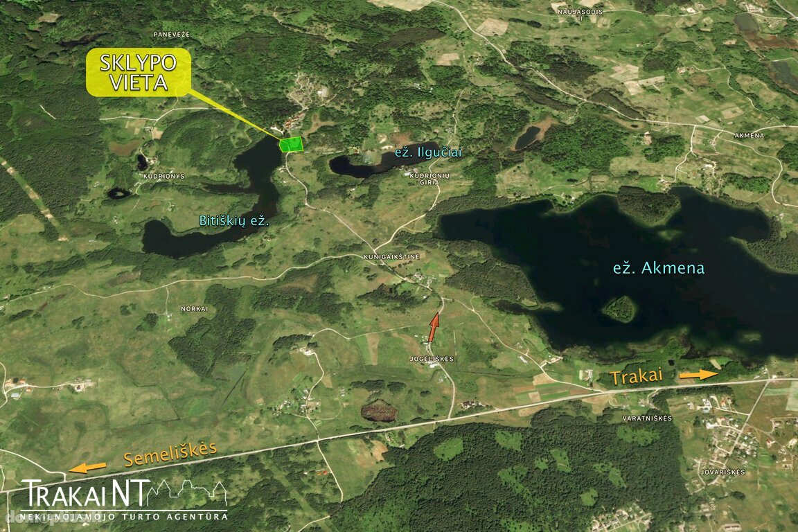 Parduodamas sklypas Trakų rajono sav., Kudrionyse