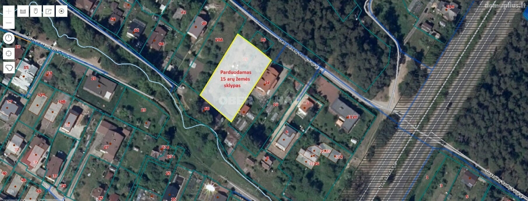 Parduodamas sklypas Vilniuje, Antakalnyje