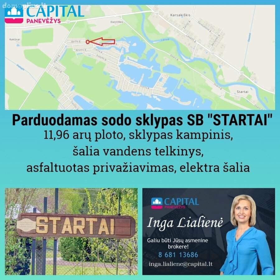 Parduodamas sklypas Panevėžio rajono sav., Startuose