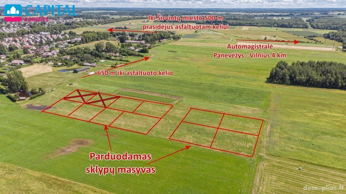 Land for sale Širvintų rajono sav., Širvintėlėse