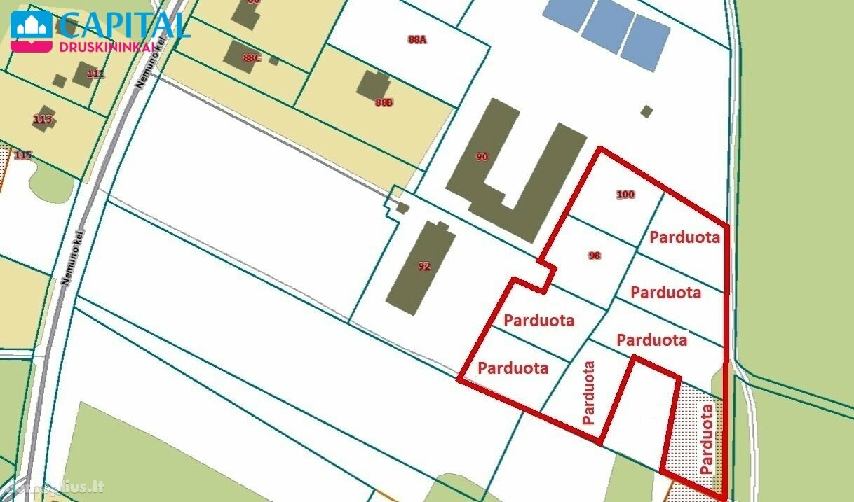 Parduodamas sklypas Druskininkų sav., Lipliūnuose