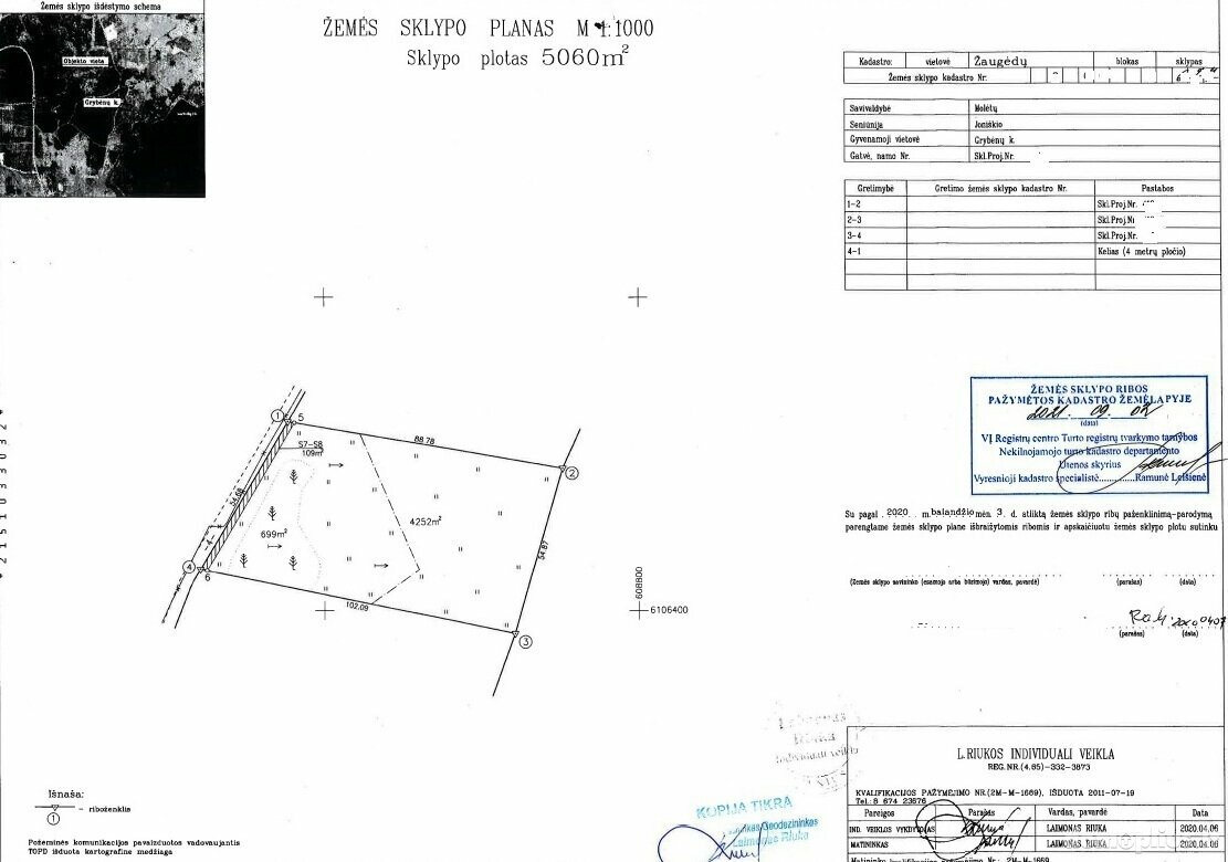 Land for sale Molėtų rajono sav., Grybėnuose