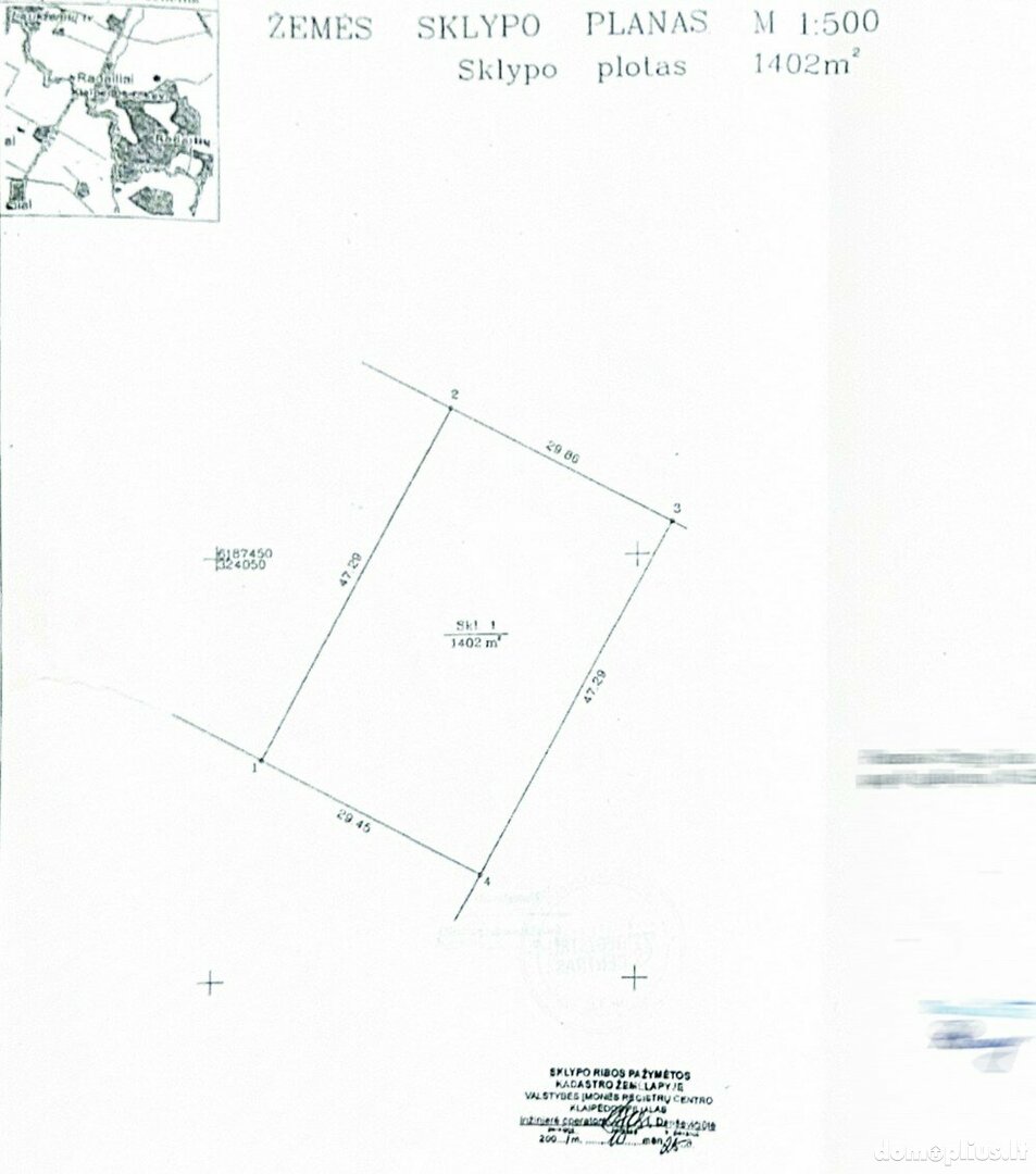 Land for sale Klaipėdos rajono sav., Radailiuose, Eketės g.