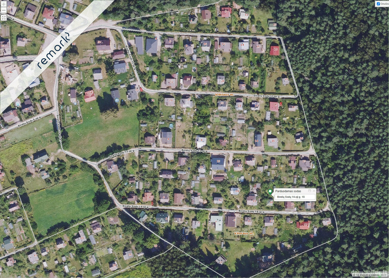 Parduodamas sklypas Vilnius, Vilniuje, Birelių Sodų 14-oji g.