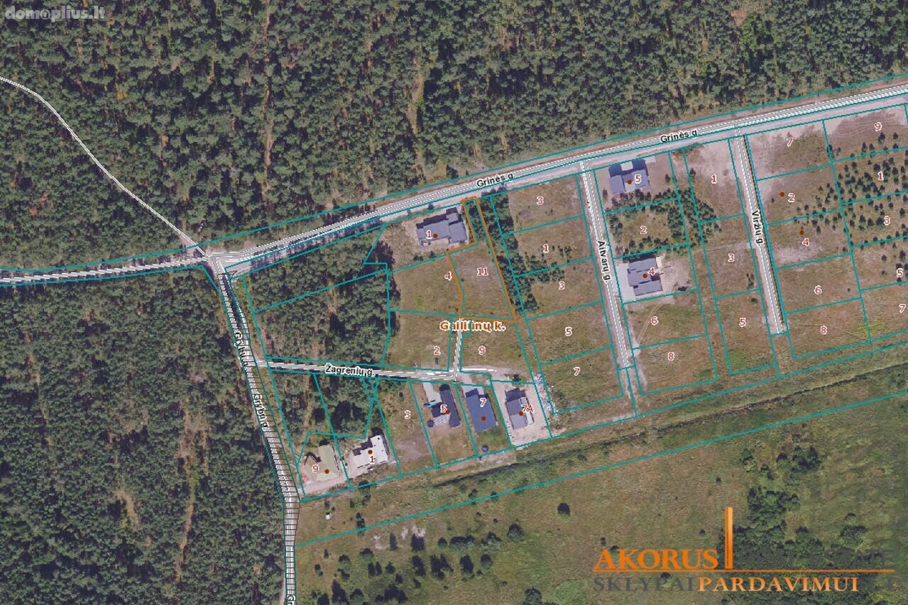 Участок Vilniaus rajono sav., Paliuliškėse, Žagrenių g.
