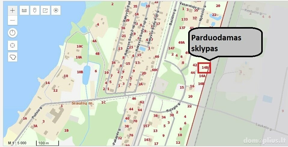 Parduodamas sklypas Šiauliuose, Rėkyvoje, Raizgių g.