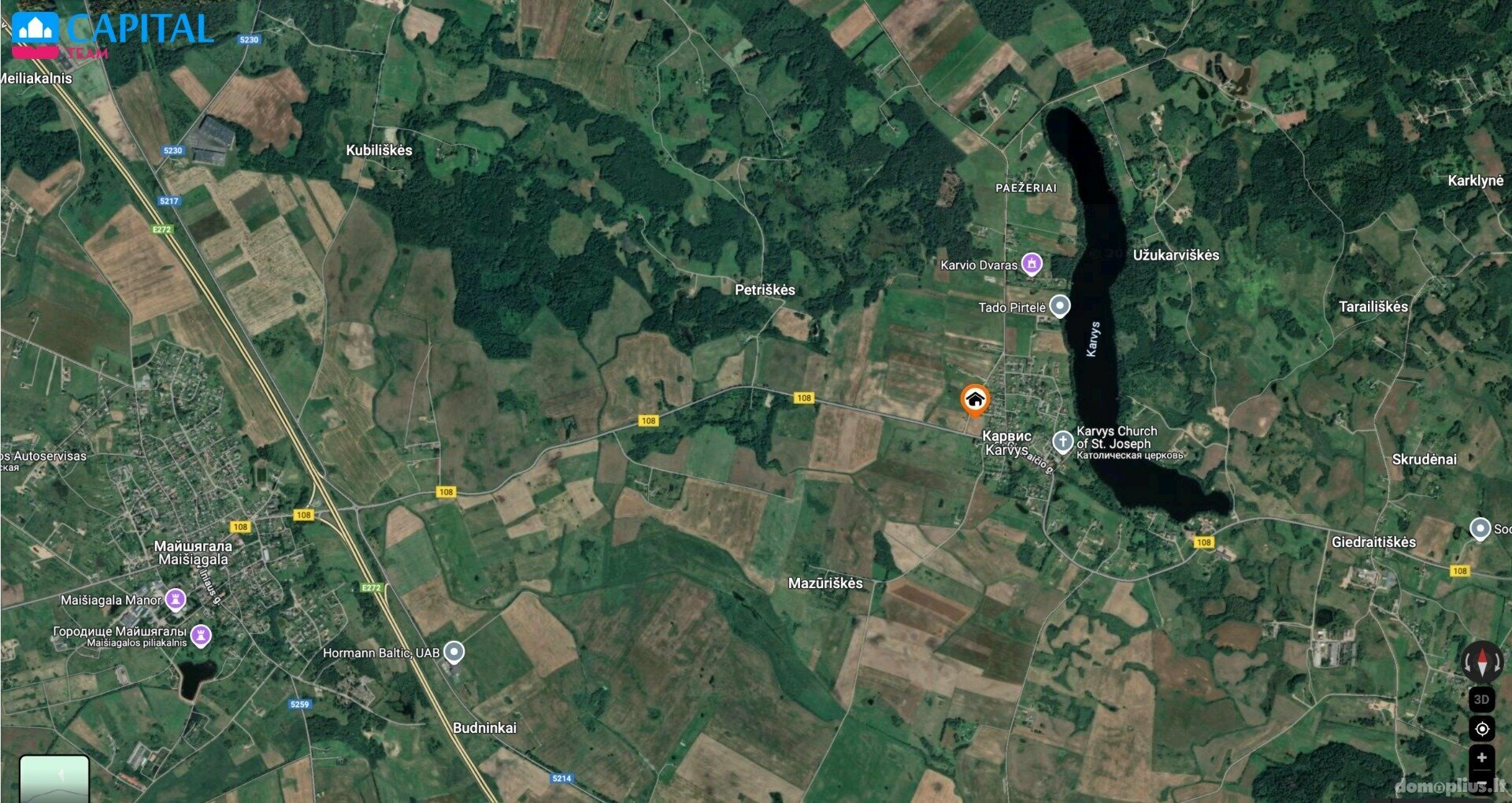Parduodamas sklypas Vilniaus rajono sav., Karvyje
