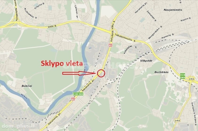 Parduodamas sklypas Vilnius, Vilniuje, Savanorių pr.