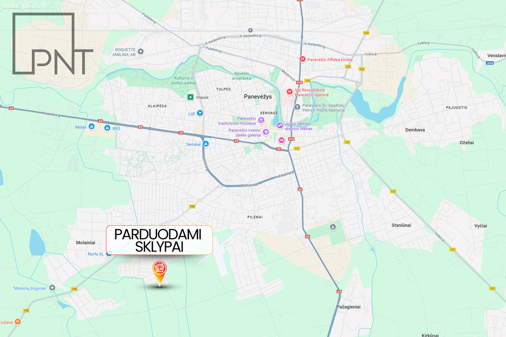 Parduodamas sklypas Panevėžyje, Molainiuose, Pietinė g.