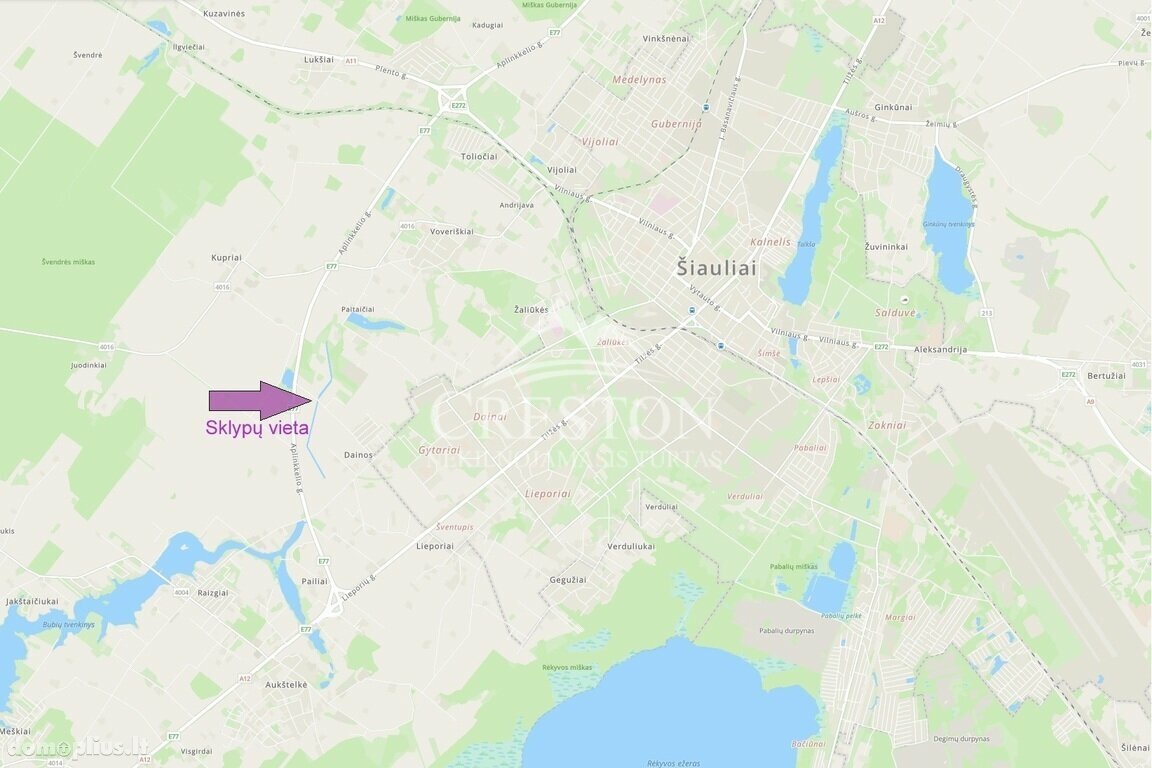 Участок Šiaulių rajono sav., Dainos, Tautinių g.