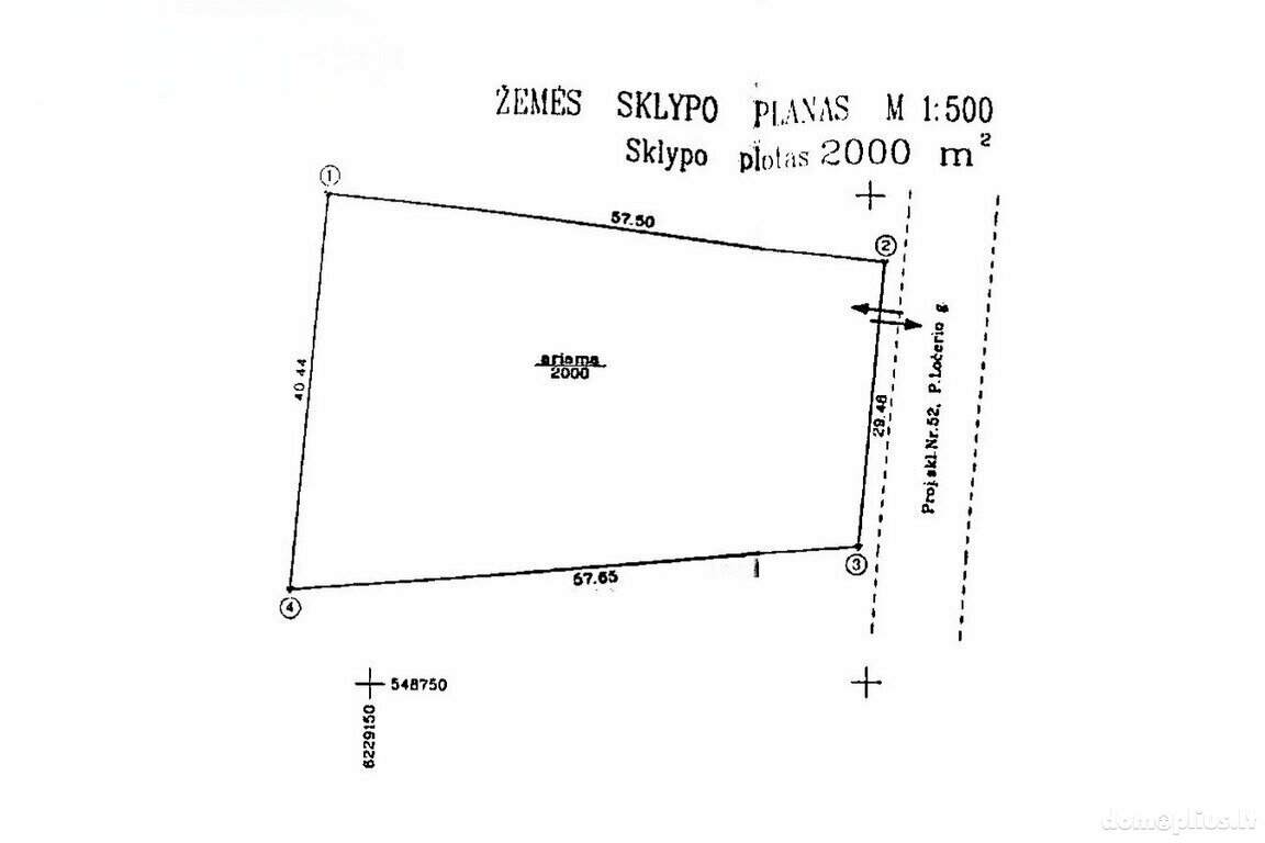 Parduodamas sklypas Biržų rajono sav., Biržuose, Petro Ločerio g.