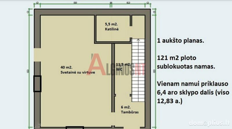 Продаётся сблокированный дом Klaipėdos rajono sav., Mazūriškiuose