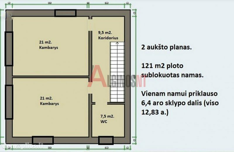 Parduodamas sublokuotas namas Klaipėdos rajono sav., Mazūriškiuose