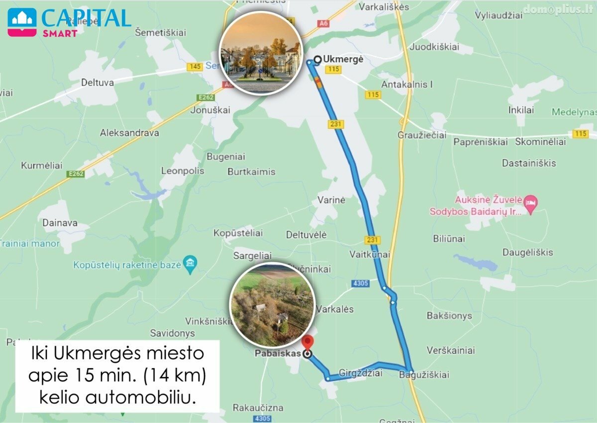 Parduodama sodyba Ukmergės rajono sav., Pabaiske, Vintaros g.