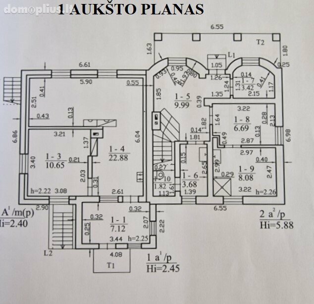 Parduodamas gyvenamasis namas Šiaulių rajono sav., Kuršėnuose, Ventos g.