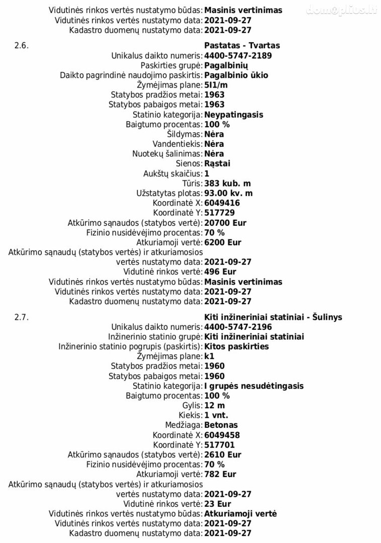 Продаётся yсадьба Prienų rajono sav., Pakrovuose, Miško g.