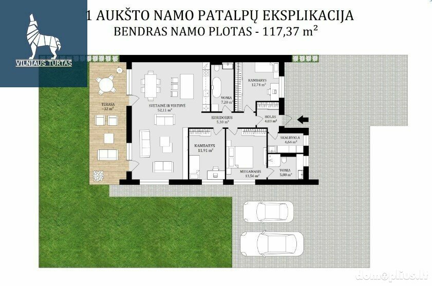 Parduodamas gyvenamasis namas Vilniaus rajono sav., Daržininkuose, Klebniškių g.
