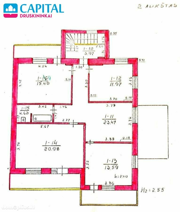Parduodamas gyvenamasis namas Druskininkų sav., Druskininkuose, Pakalnės g.