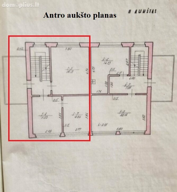 Продаётся часть дома Joniškio rajono sav., Joniškyje, Livonijos g.