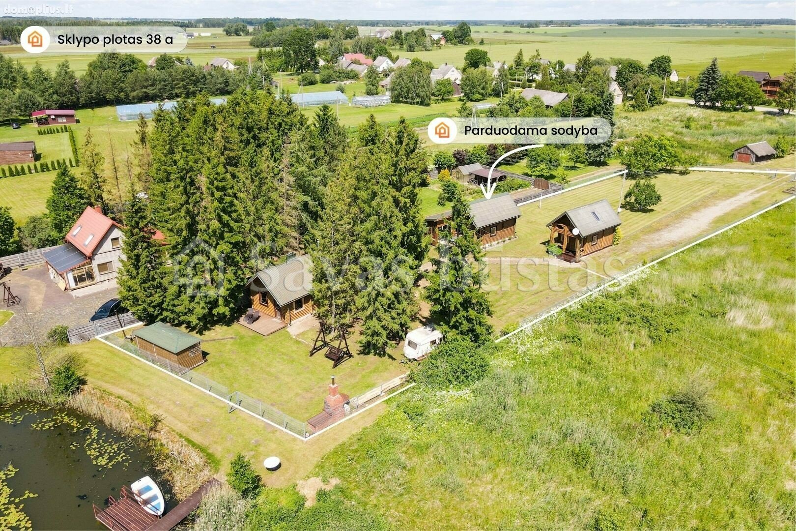 Parduodama sodyba Radviliškio rajono sav., Kurkliuose, Paežerių g.