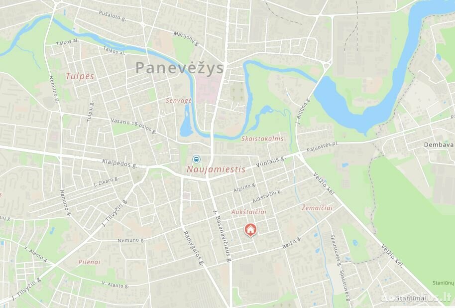 Parduodama gyvenamojo namo dalis Panevėžyje, Centre, Margių g.
