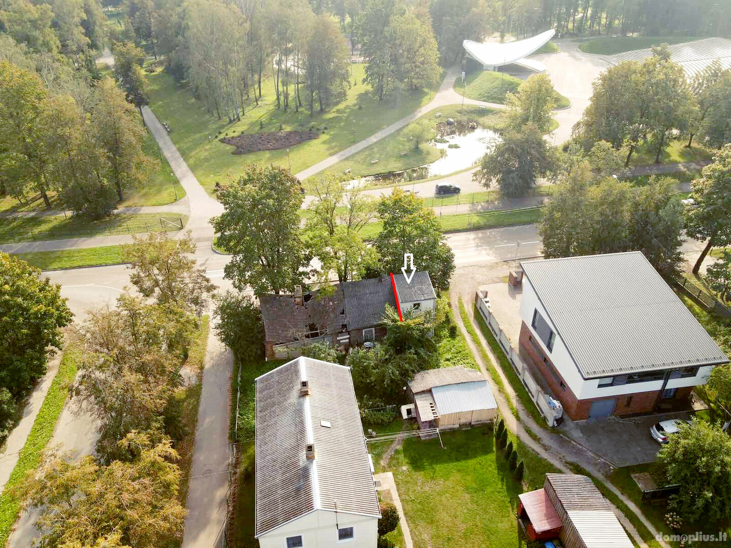 Parduodama gyvenamojo namo dalis Šiauliuose, Centre, Žemaitės g.